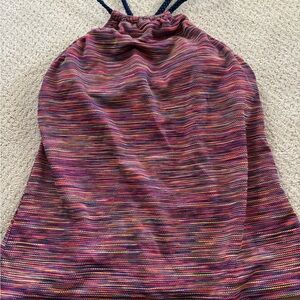 Multicolor Striped tankini top